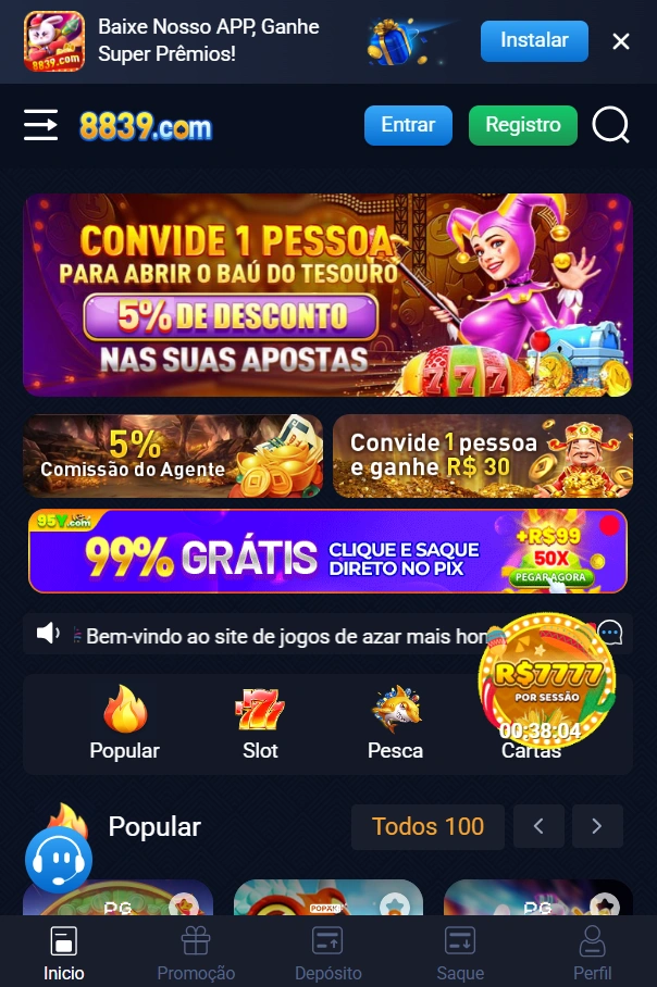 8839 Cassino Online Brasil 2025 – Cassino com Pix Rápido, Bônus Altos e Jogos que Pagam Dinheiro Real